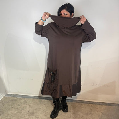 Sinne by Coom Design Kleid – braun - edel, lässig & voller Charme 42 44 46 48 50 52 54 56 58