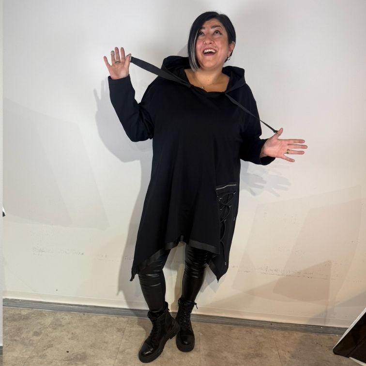 Sinne by Coom Design Long-Shirt Schwarz – modern, weich & figurschmeichelnd 42 44 46 48 50 52 54 56 58