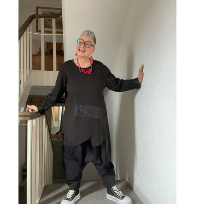 Sinne by Coom Shirt A-Form asymmetrisch Microtaft Details