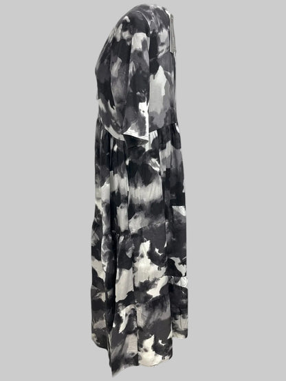 Sommerkleid große Größen Maxikleid Marmor-Print Vincenzo Allocca